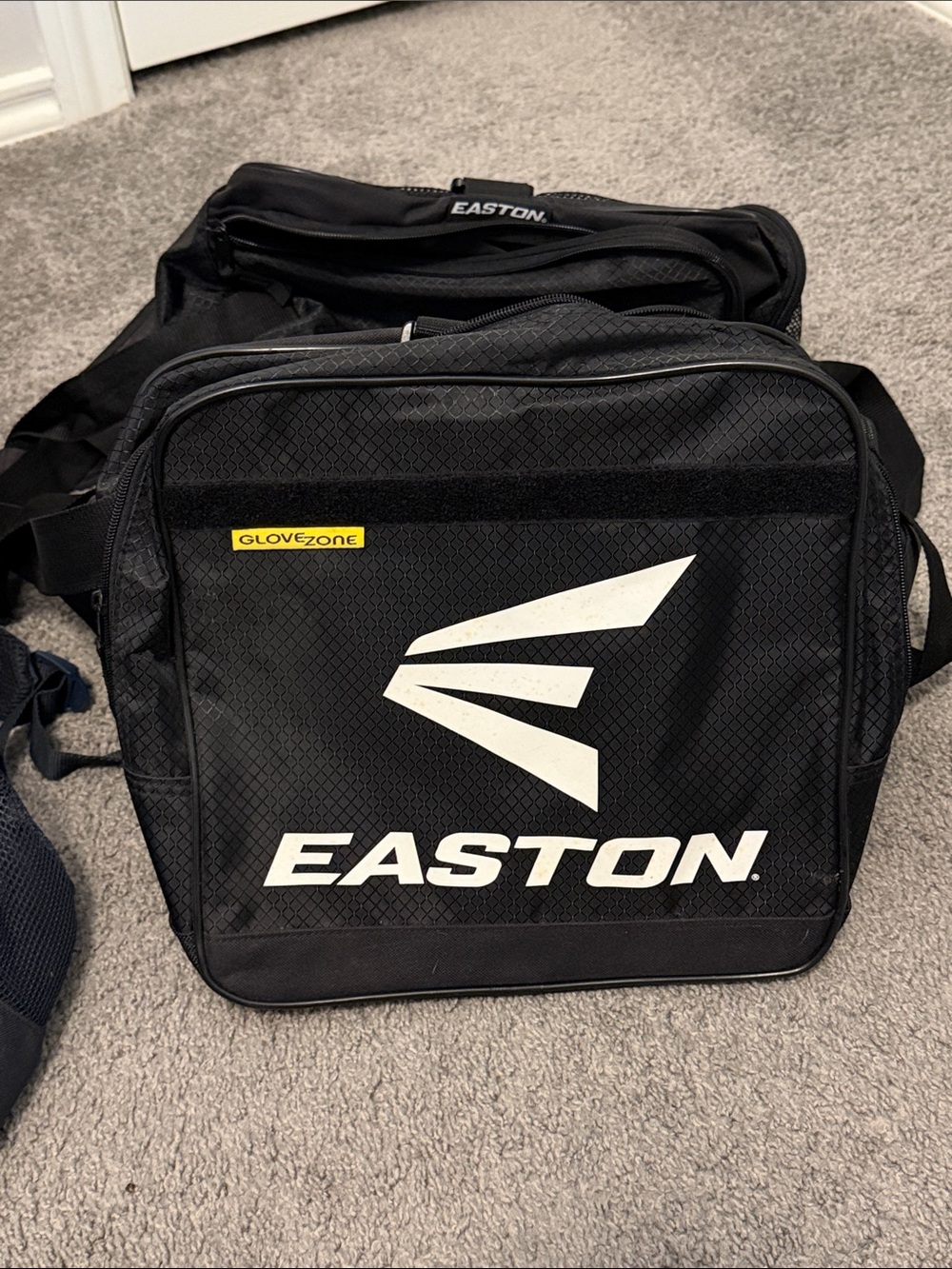 Easton Black Baseball Bag with White Logo
